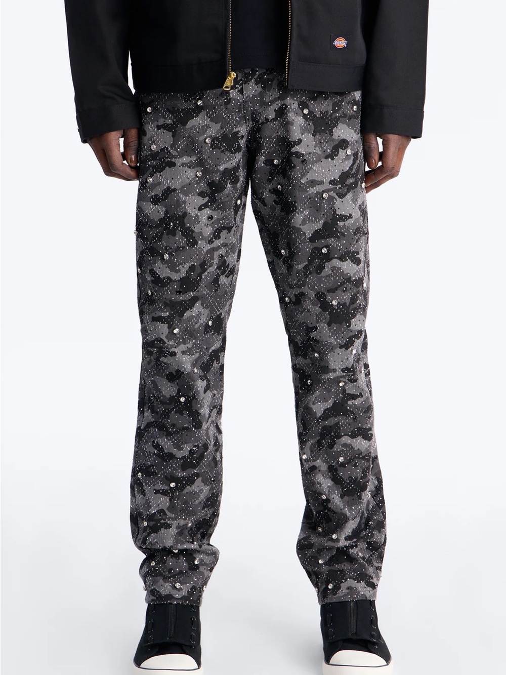 Fashion Nova Men Slim Embellished Hex Camouflage Pant